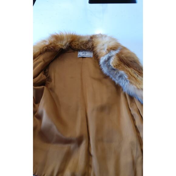 Vintage Tillis Fox Fur luxury coat Private Label size S zip Old money Regal chic - Picture 8 of 11